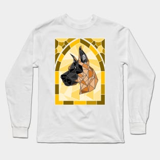 Stained Glass Fawn Great Dane Long Sleeve T-Shirt